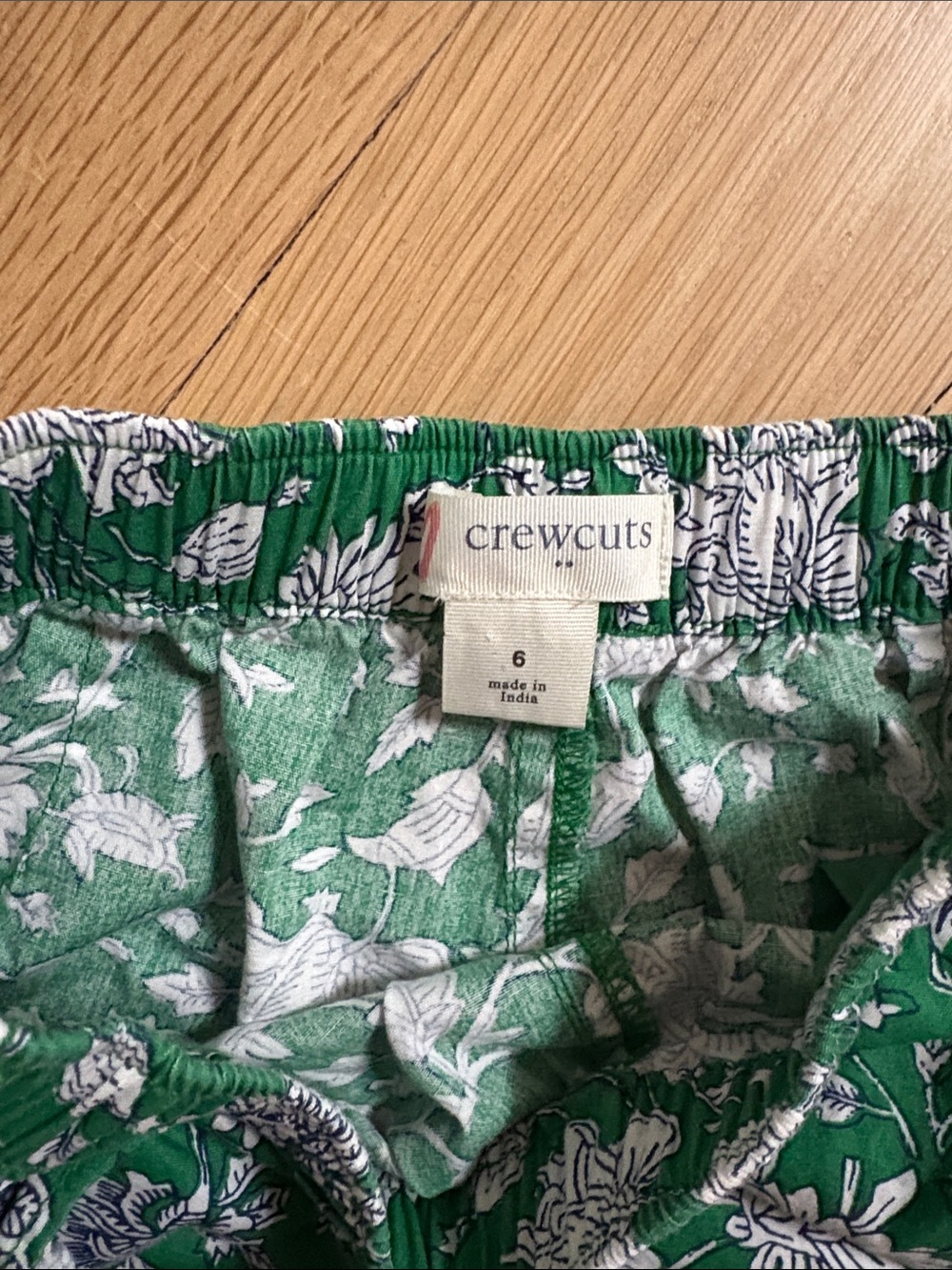 Crewcuts Green Floral Ruffle Shorts - Picture 2 of 3